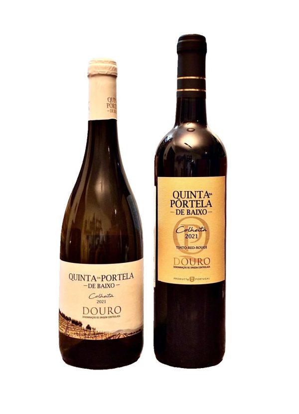 PROMO de inauguração!!! Combo Duo: Vinho Quinta da Portela de Baixo Branco e Tinto 2021 DOC Douro