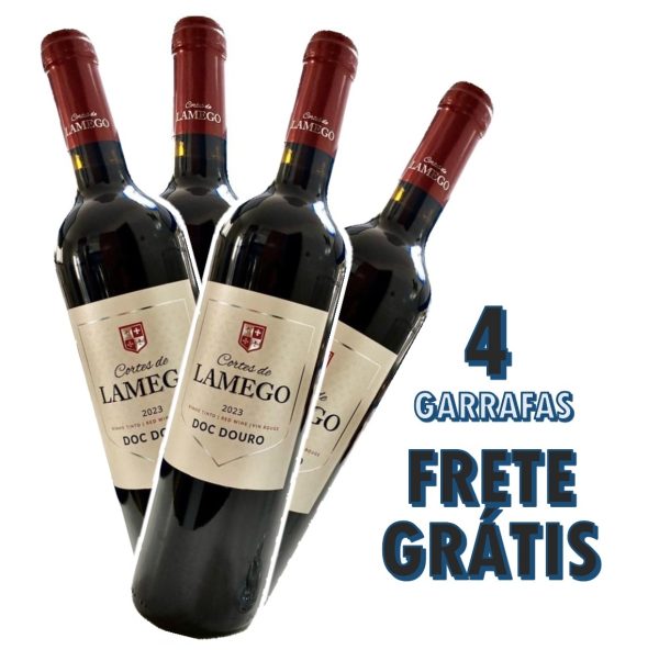 PROMO de inauguração!!! 4x Vinhos Cortes de Lamego Tinto 2023 DOC Douro